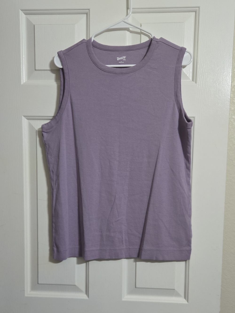 Duluth Trading Co Lavender Crewneck Muscle Tee